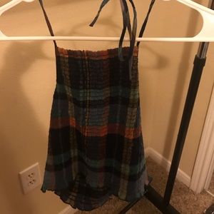 Plaid crop top